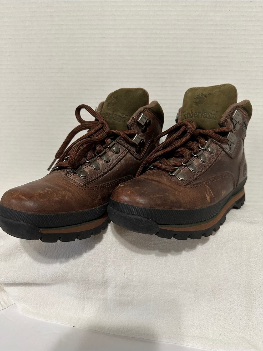 Timberland Women’s Brown Leather Outdoor Hiking Ankle Boots Size 6.5